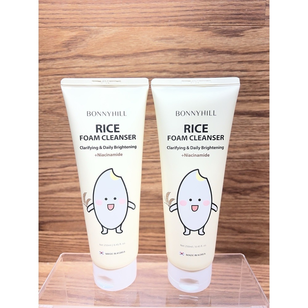 2 BONNYHILL Rice Foam Cleanser + Niacinamide - Korea  JUM8O 8.45 oz NEW